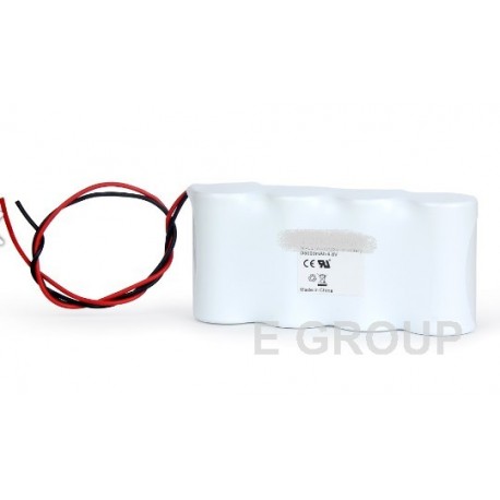 Ni-Cd Battery Pack 4.8V 800mA for Emergency Lights etc.