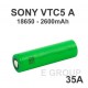 Sony US18650 VTC5A 2600mAh 35A  3.7V