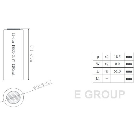 18500H-1200mah 10C